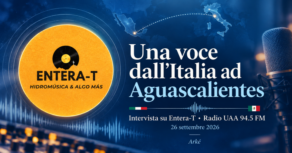 Arké su Radio UAA 94.5 FM per Entéra-T ad Aguascalientes, Messico